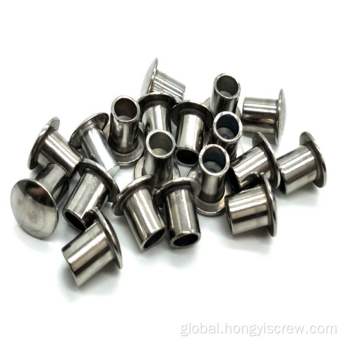 China Flat Head Semi Tubular Rivet Grade8.8Hollow End Rivet Manufactory